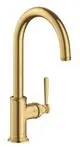 AXOR-HG-AXOR-Montreux-Einhebel-Kuechenmischer-260-mit-Schwenkauslauf-Brushed-Gold-Optic-16580250 gallery number 1